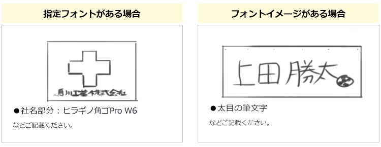 指定フォント/フォントのイメージ