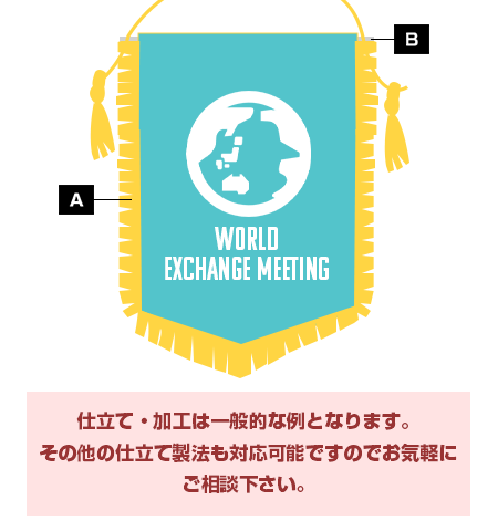 仕立て・加工は一般的な例となります。その他の仕立て製法も対応可能ですのでお気軽にご相談下さい。