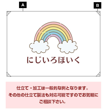 仕立て・加工は一般的な例となります。その他の仕立て製法も対応可能ですのでお気軽にご相談下さい。